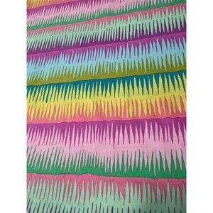 Kaffe Fassett Mirage Stripe Fabric 21" x 36" Colorful Cotton Material for Sewing